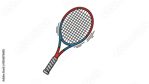 tennis racket and ball
