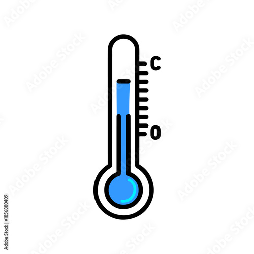 Thermometer icon showing temperature in Celsius