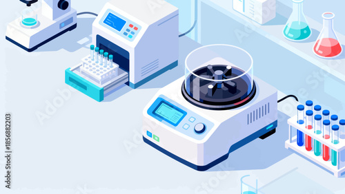 Laboratory equipment in a lab setting