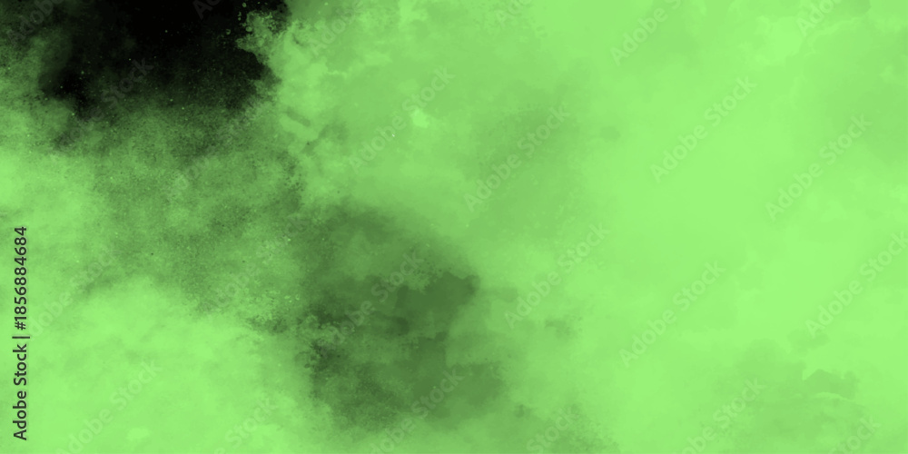 Obraz premium Green background with grid and smoky shadows creates the feeling of a digital map or virtual scheme. green moss on the stone green winter grunge watercolor background. 