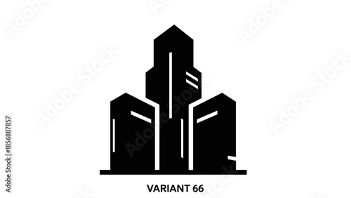 Modern City Skyline Silhouette Vector Illustration 1.