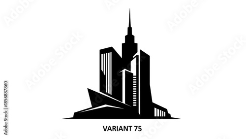 Modern City Skyline Silhouette Vector Illustration 5.