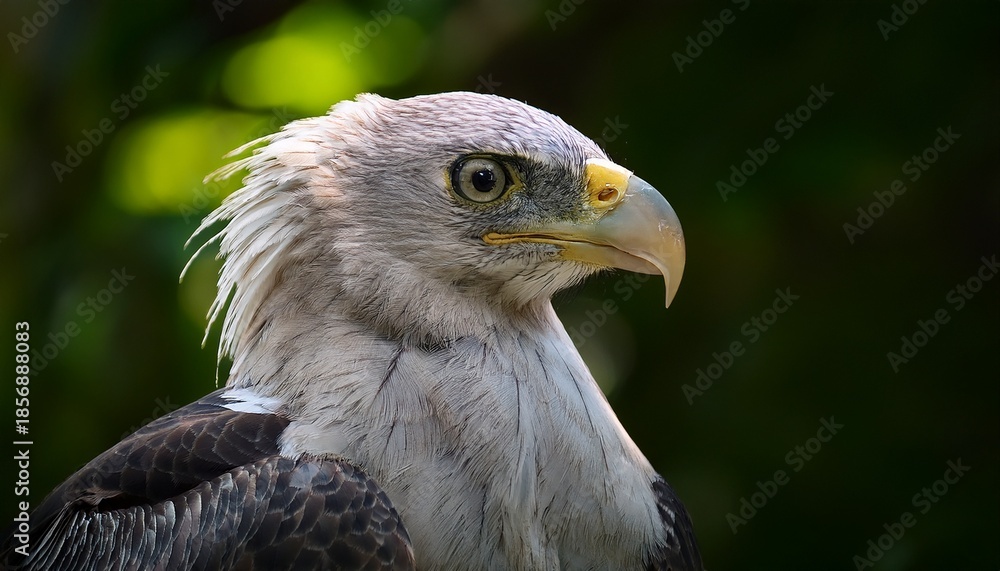 Obraz premium Philippine Eagle Featuring Long Crest Feathers And A Strong Beak