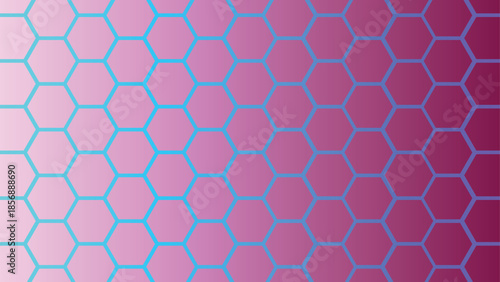 Blue seamless hexagon pattern honeycomb texture design background