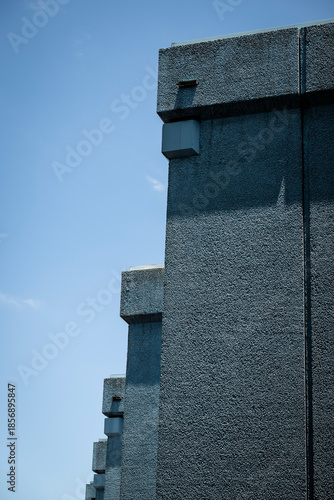 Brutalist building, Pyrmont, Sydney, NSW, Australia