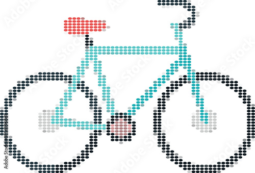 Simple Bike Pixel Art Design