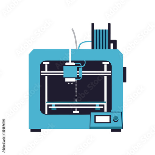 Modern 3D Printer for Rapid Prototyping and Manufacturing.