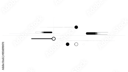 Geometric shapes abstract design elements on white background, modern minimalist graphic illustration for creative projects and digital media