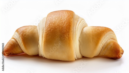 mini croissant dough before bake isolated white background 