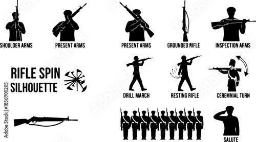 Tactical Warfare Soldier Silhouettes
