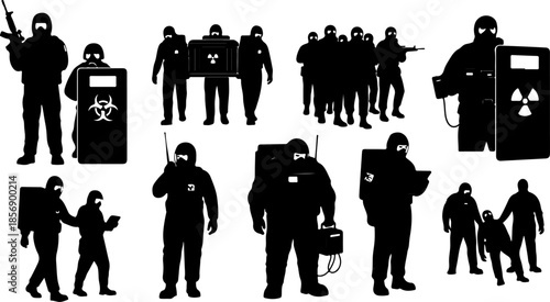 Tactical Warfare Soldier Silhouettes