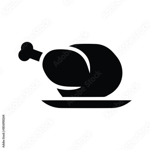 Chicken, farm, grilled icon