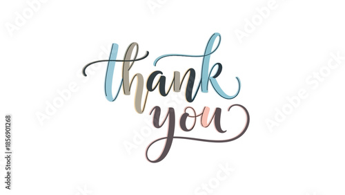 Thank you message written words.