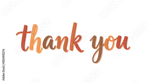 Thank you message written words.