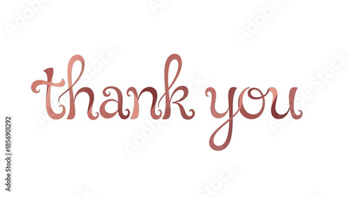 Thank You Message Written Text.