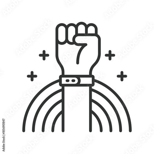 LGBTQ pride icon in line design. pride, equality, diversity, rights, inclusion, community, support on white background vector. lgbt pride editable stroke icon