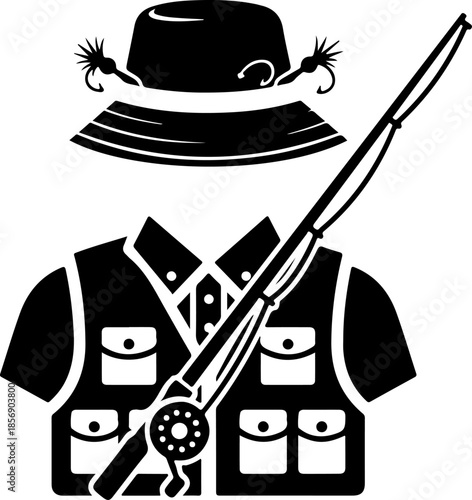 Fishing Elements Vector Set