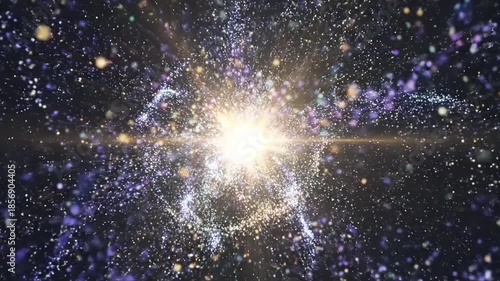 Stunning Cosmic Nebula A Celestial Symphony of Light and Dust in Space.