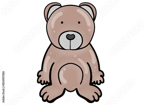 Cute bear Balloon Cartoon 2d 