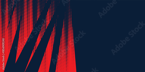 Abstract blue banner design vector, dynamic sporty horizontal background template for media promotion