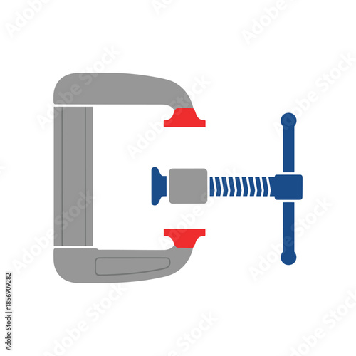 A simple graphic illustration of a Cclamp tool.