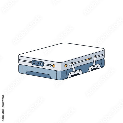 Illustration of a modern portable air conditioner unit.