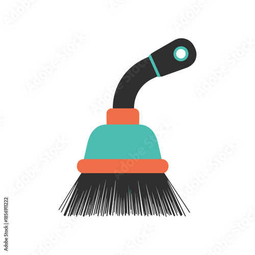 Modern Cleaning Brush Tool with Ergonomic Handle.