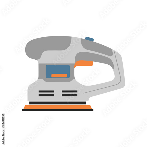 Modern electric orbital sander power tool illustration.