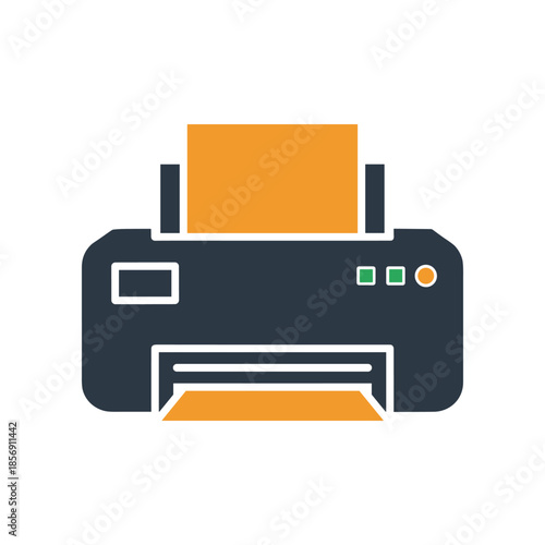 Modern Printer Device for Office and Home Use.