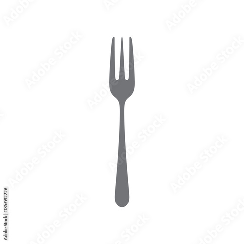 Simple Gray Fork Utensil for Eating Meals.