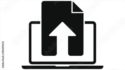 Digital Learning Progress Icon: Online Homework Submission, E-Learning Performance Report, Virtual Education Success, Academic Achievement & Growth, Remote Study Analytics, Modern Study.