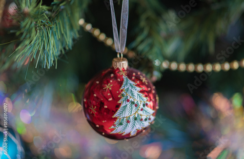 Boule de sapin de Noël motif sapin