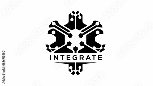 Integrate Logo Design with Hands United.