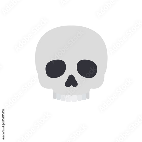 skull death scary halloween dead skeleton toxic pirate dying from laughter emoji symbol sign icon vector illustration isolated flat