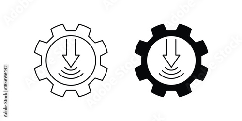Pressure  set icon with white background vector stock illustration