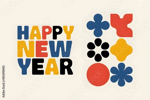 Happy New Year Celebration Design