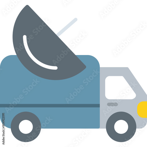 Satellite Service Van Icon