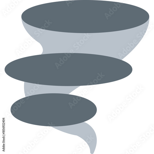 Dynamic Tornado Symbol Icon