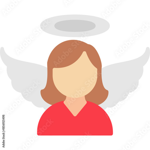 Praying Angel Halo Icon