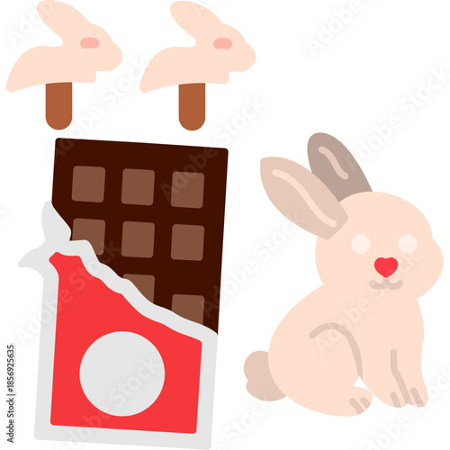 Chocolate Bunny Treats Icon