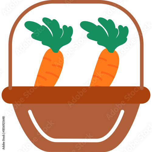 Carrot Harvest Bucket Icon