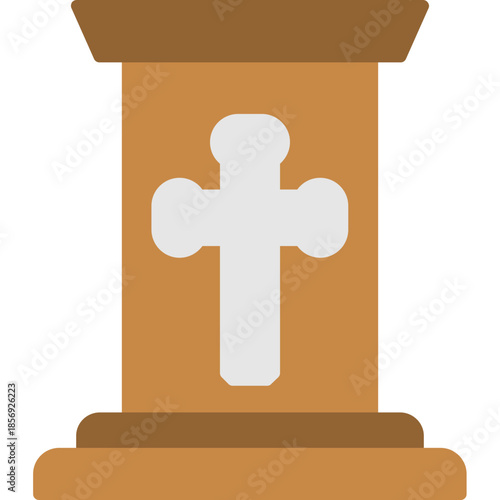 Church Pulpit Stand Icon