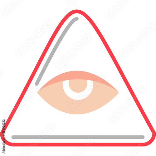 All Seeing Eye Triangle Icon