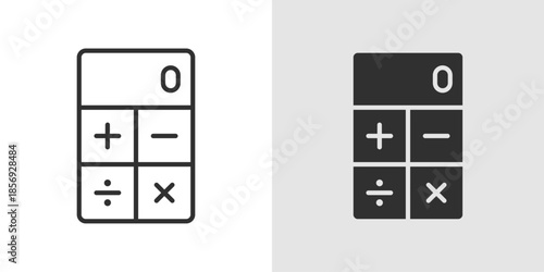 Calculator Study Icon showing a calculator combined with books or study elements, representing education, learning, mathematics, and academic calculation.
