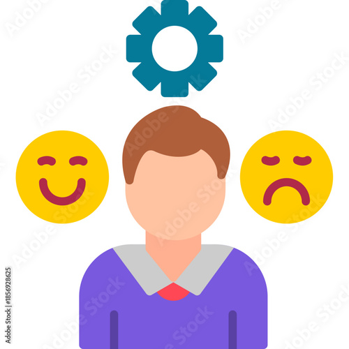 Emotional Control and Balance Concept Icon