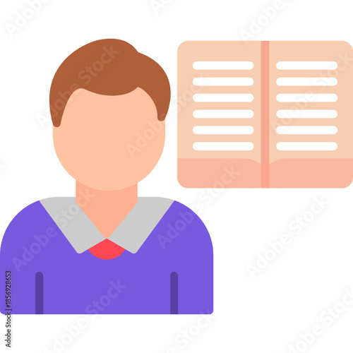Education and Knowledge Learning Concept Icon