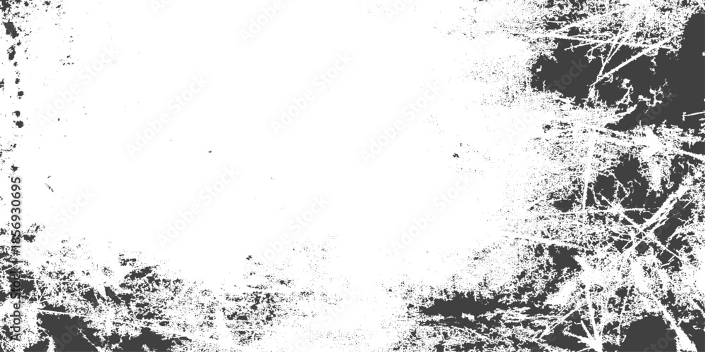 Fototapeta premium Grunge texture black white background. Abstract black and white gritty grunge background. distress effect vector illustration pattern background. Black isolated on white background, 