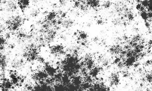 Grunge background of black and white horizontal. Abstract texture for design and decoration. Backdrop with spots, cracks, dots, chips. Monochrome print 