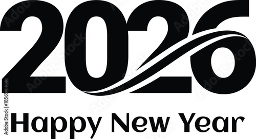 Happy new year vector icon