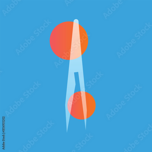 tweezer glassmorphism illustration